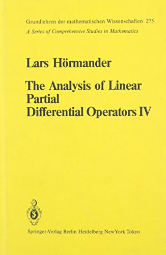 9789994742714: The Analysis of Linear Partial Differential Operators IV