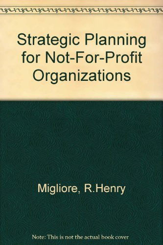 9789995225285: Strategic Planning for Not-For-Profit Organizations