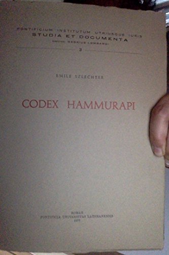 Beispielbild fr Codex Hammurapi zum Verkauf von Ammareal