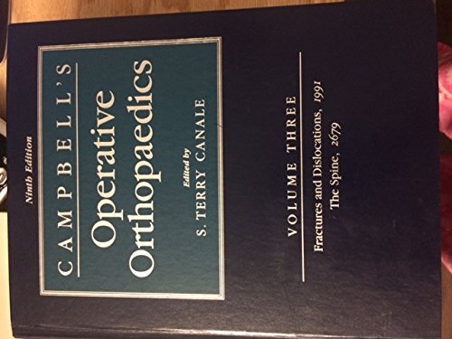 Stock image for Campbell's Operative Orthopaedics 12e Volume 3 for sale by HPB-Red