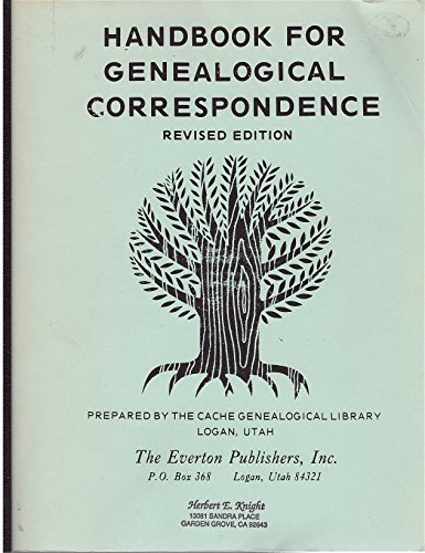 9789996474576 Handbook For Genealogical Correspondence Abebooks