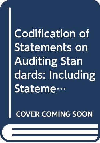 Beispielbild fr Codification of Statements on Auditing Standards: Including Statements on Standards for Attestation Engagements: Numbers 1 to 79 (Annual) unknown author zum Verkauf von Vintage Book Shoppe