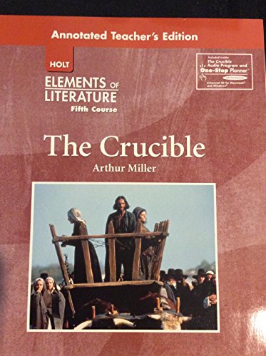 Stock image for Elements of Literature Fifth Course (Grade 11) the Crucible Teacher's Edition with Audio Program and One Stop Planner Cd for sale by The Book Cellar, LLC