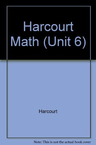 9789997341631: Harcourt Math (Unit 6)