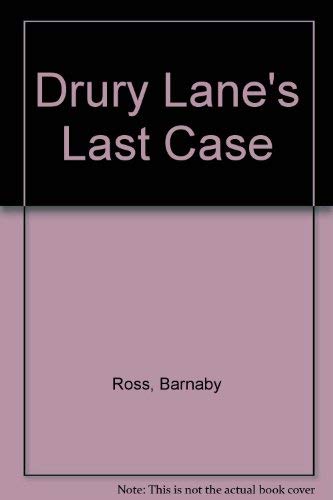 Beispielbild fr Drury Lane's Last Case zum Verkauf von Louisville Book Net