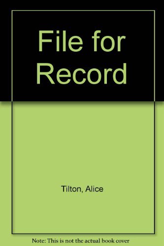 Stock image for File for Record for sale by ThriftBooks-Atlanta