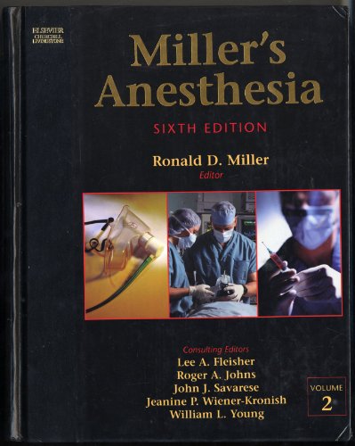 Beispielbild fr Millers Anesthesia zum Verkauf von Better World Books