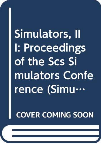 Beispielbild fr Simulators III. Simulation Series, Volume 17, No. 2 zum Verkauf von Zubal-Books, Since 1961