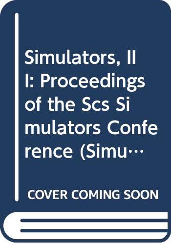 Imagen de archivo de Simulators III. Simulation Series, Volume 17, No. 2 a la venta por Zubal-Books, Since 1961