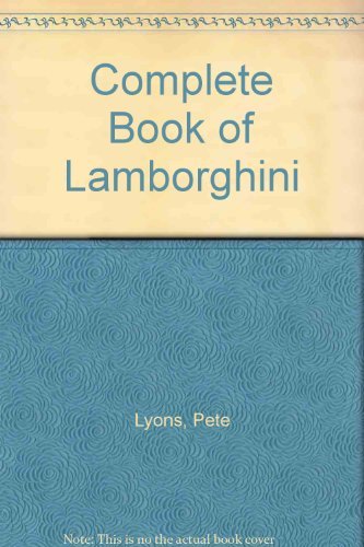 9789998272750: Complete Book of Lamborghini