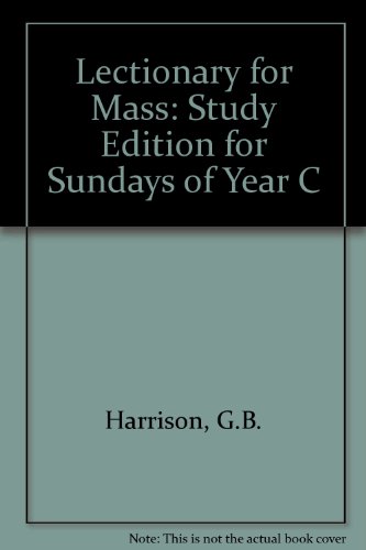 Beispielbild fr Lectionary for Mass: Study Edition for Sundays of Year C zum Verkauf von Redux Books