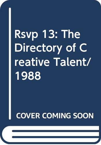 Stock image for Rsvp 13: The Directory of Creative Talent/1988 for sale by ThriftBooks-Dallas