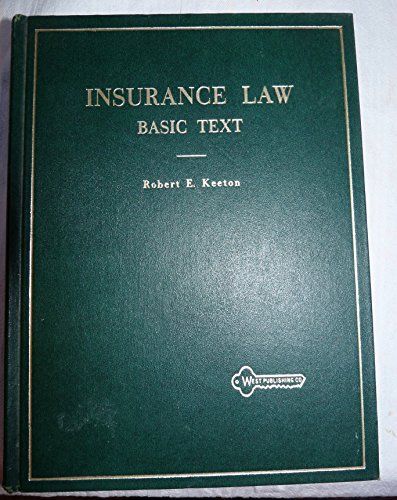 Stock image for Basic Text on Insurance Law for sale by ThriftBooks-Atlanta