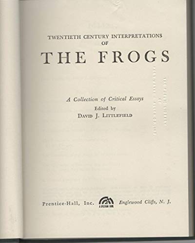 Stock image for Twentieth Century Interpretations of the Frogs for sale by Better World Books: West