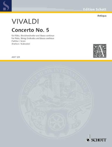 Stock image for Concerto No. 5 op. 10/5 RV 434/PV 262 for sale by Livre et Partition en Stock