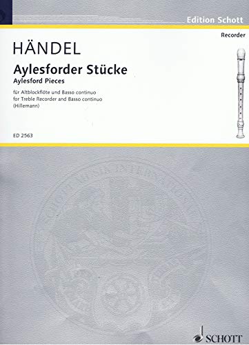 9790001038317: Pices d'Aylesford: treble recorder and basso continuo.