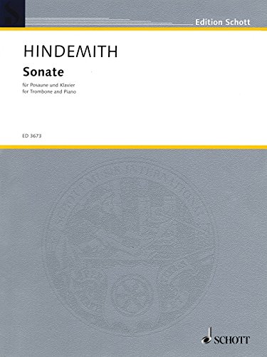 Stock image for Hindemith Sonata Trombone 1895-1963 for sale by Half Price Books Inc.