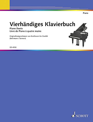 9790001053402: Livre de Piano: Compositions originales, faciles  moyenne force,  quatre mains. piano (4 hands).