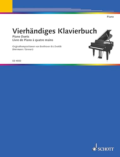 9790001053402: Livre de Piano: Compositions originales, faciles  moyenne force,  quatre mains. piano (4 hands).