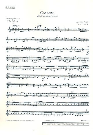 Imagen de archivo de Concerto G Minor op. 12/1 RV 317 / PV 343 a la venta por Livre et Partition en Stock