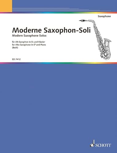 Beispielbild fr Moderne Saxophon-Soli: Alt-Saxophon und Klavier. zum Verkauf von medimops