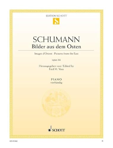 Beispielbild fr Bilder aus dem Osten: 6 Impromptus. op. 66/1. Klavier 4-hndig. (Edition Schott Einzelausgabe) zum Verkauf von medimops