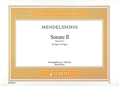 Stock image for Sonate II: op. 65/2. Orgel. (Edition Schott Einzelausgabe) for sale by medimops