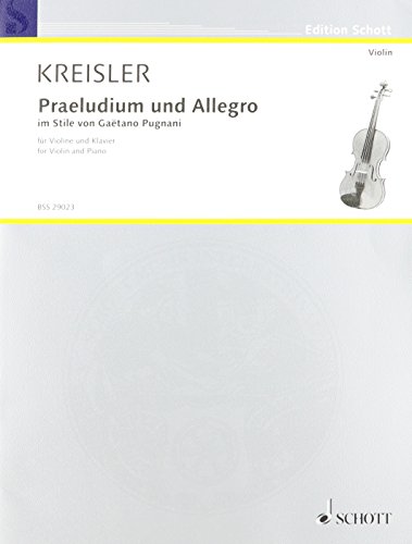 9790001106610: Prlude et Allegro (Style Pugnani) - violon et piano
