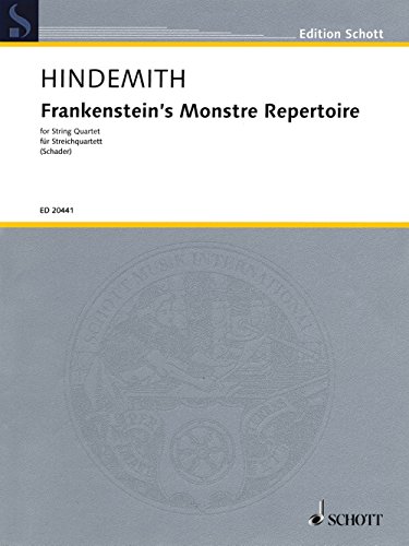 Beispielbild fr Frankenstein's Monstre Repertoire zum Verkauf von CONTINUO Noten-Buch-Versand