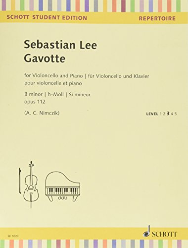 9790001163279: Gavotte: op. 112. cello and piano.