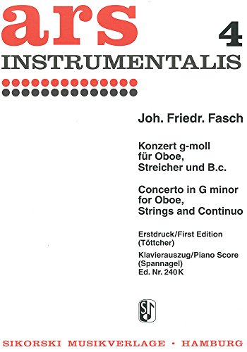 9790003000930: Konzert: fr Oboe, Streicher und B.c.. Rduction pour piano.