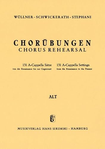 Imagen de archivo de Chorbungen: 131 A-Cappella Stze von der Renaissance bis zur Gegenwart. Revidierte und ergnzte Neuauflage a la venta por Smartbuy