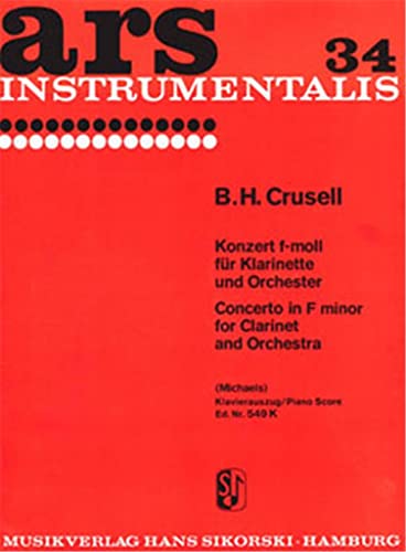 9790003005904: CRUSELL B.H. - Concierto Op. 5 en Fa menor para Clarinete y Piano (Michaels)