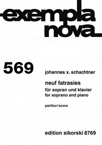 9790003040011: Neuf Fatrasies: Nach Worten von Philippe de Beaumanoir, Jean Rgnier, Baudet Herenc, Watriquet Brassenel de Couvin, Anonymi. 569.