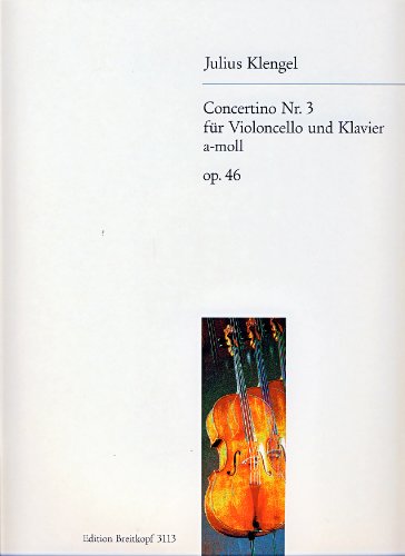 9790004161579: KLENGEL - Concertino n 3 en La menor Op.46 para Violoncello y Piano