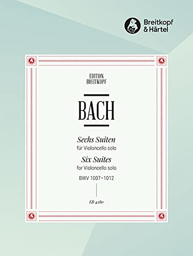 Imagen de archivo de 6 Suiten BWV 1007-1012 fr Cello (EB 4280) a la venta por medimops