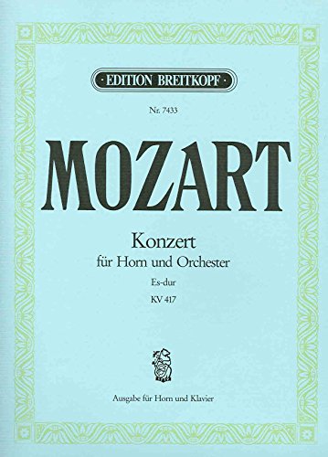 9790004173954: MOZART - Concierto para Trompa n 2 (K.417) en Mib Mayor para Trompa y Piano (Damm)