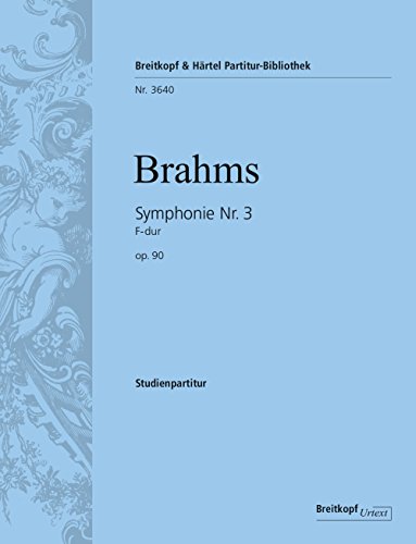 Sinfonie Nr.3 F-Dur op.90, Partitur - Brahms, Johannes