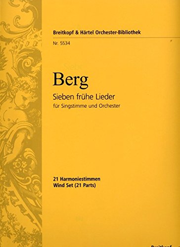 9790004341810: 7 fruhe lieder -ensemble de partitions