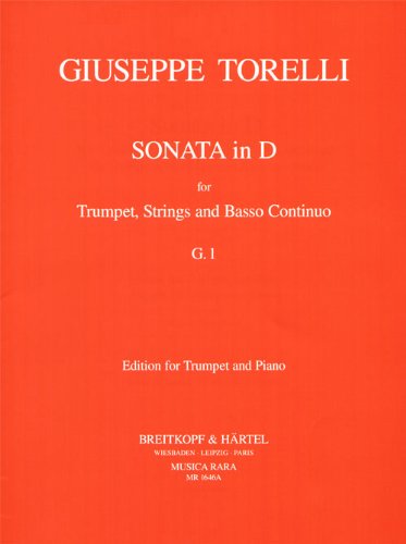 9790004483299: TORELLI - Sonata en Re Mayor (G. 1) para Trompeta y Piano (Block)