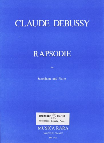 9790004484876: DEBUSSY - Rapsodia n 1 para Saxofon Mib y Piano (Tyree)