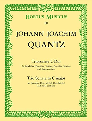 Beispielbild fr Triosonate C-Dur. Altblockflte, Violine, Basso Continuo zum Verkauf von medimops