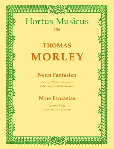 9790006002801: Nine Fantasias for two Viols (or Viola Da Gamba)