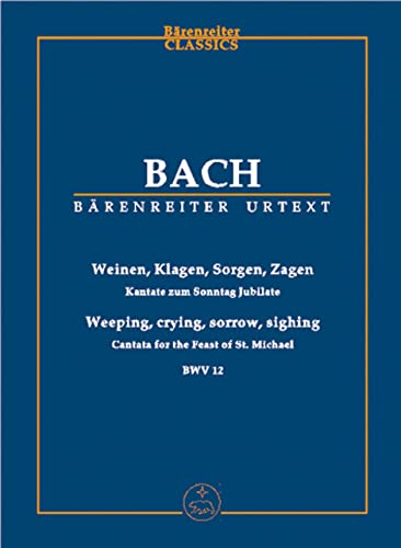 Stock image for Weinen, Klagen, Sorgen, Zagen for sale by CONTINUO Noten-Buch-Versand
