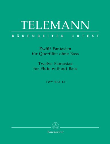 Stock image for GEORG PHILIPP TELEMANN : 12 FANTASIAS FOR FLUTE WITHOUT BASS for sale by Open Books West Loop