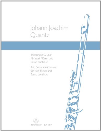 9790006432714: Triosonate fr zwei Flten (Oboen, Violinen) und Basso continuo Johann Joachim Quantz