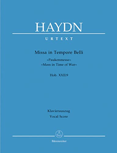 Stock image for Haydn: Missa in Tempore Belli, Hob. XXII:9 - "Mass in Time of War" (Vocal Score) for sale by HPB-Red