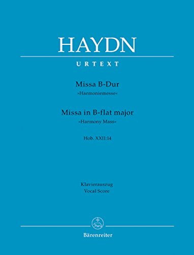 9790006452415: Haydn: Missa in B-flat Major, Hob. XXII:14 ("Harmony Mass")