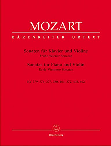 9790006456314: MOZART - Sonatas (8) (K.372, 376, 377, 379, 380, 402, 403, 404) para Violin y Piano (Urtext) (Reeser)