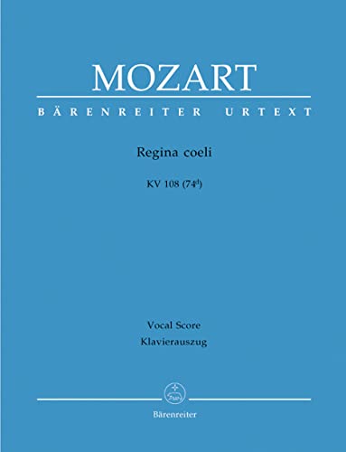Beispielbild fr Mozart : Regina coeli, KV 108 (74d), Klavierauzug, Vocal Score zum Verkauf von medimops